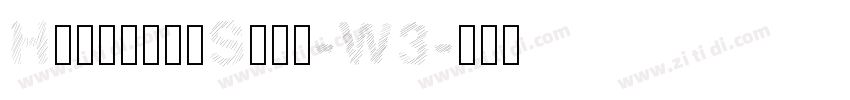 HiraginoSans-W3字体转换