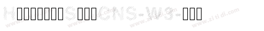 HiraginoSansCNS-W3字体转换