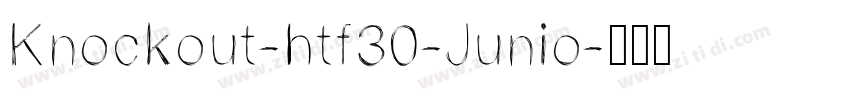 Knockout-htf30-Junio字体转换