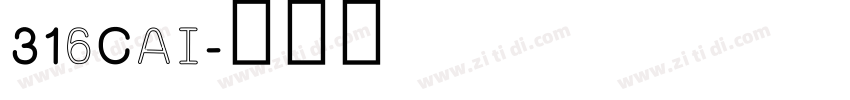 316CAI字体转换