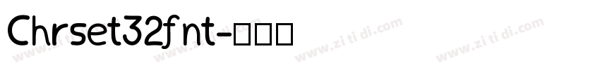 Chrset32fnt字体转换