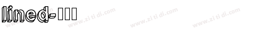 lined字体转换