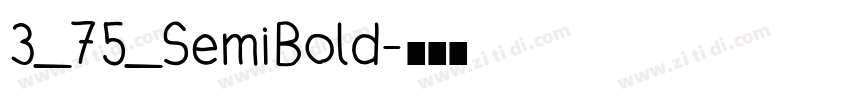 3_75_SemiBold字体转换