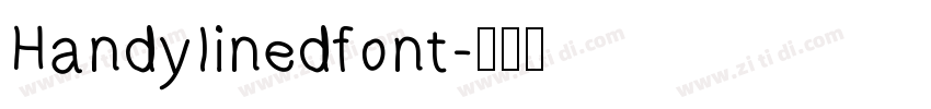 Handylinedfont字体转换
