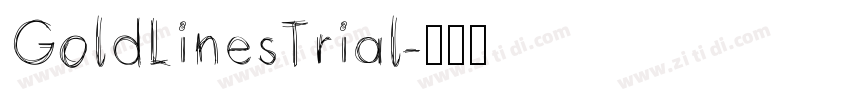 GoldLinesTrial字体转换