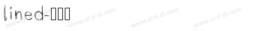 lined字体转换