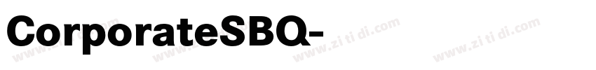 CorporateSBQ字体转换