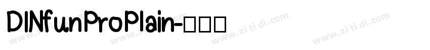 DINfunProPlain字体转换