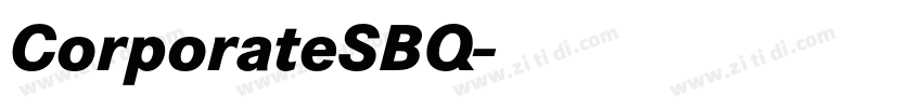 CorporateSBQ字体转换