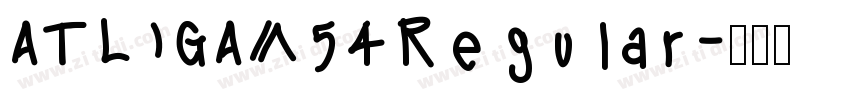 ATLIGAM54Regular字体转换