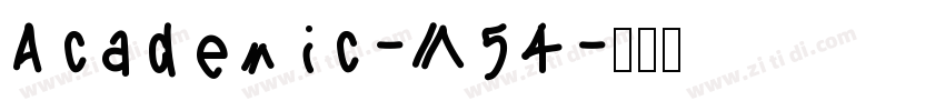 Academic-M54字体转换