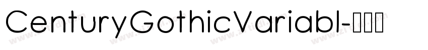 CenturyGothicVariabl字体转换
