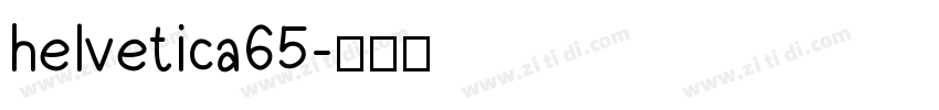helvetica65字体转换