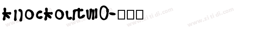 knockout70字体转换
