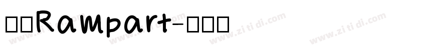壁垒Rampart字体转换