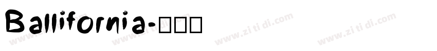 Ballifornia字体转换
