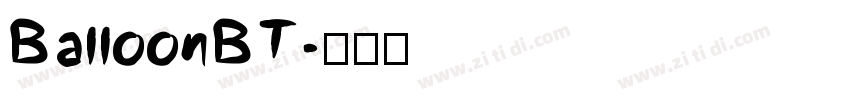 BalloonBT字体转换