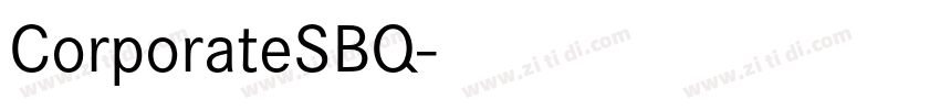 CorporateSBQ字体转换