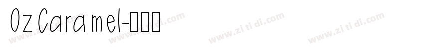 OzCaramel字体转换