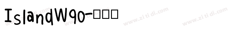 IslandW90字体转换