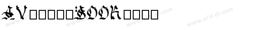 AVignonBOOK字体转换