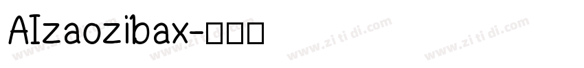 AIzaozibax字体转换
