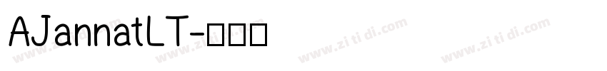 AJannatLT字体转换