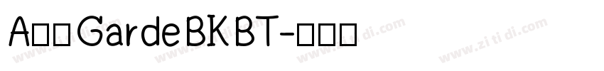 A半天GardeBKBT字体转换