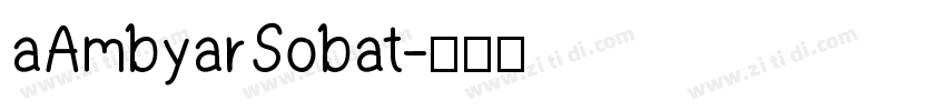 aAmbyarSobat字体转换