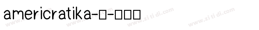 americratika-中字体转换