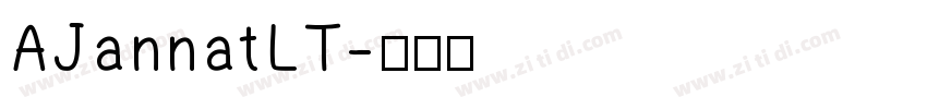 AJannatLT字体转换