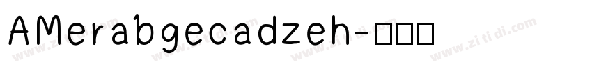 AMerabgecadzeh字体转换