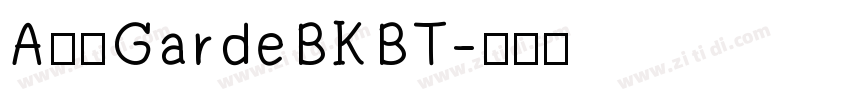 A半天GardeBKBT字体转换