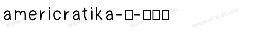 americratika-中字体转换