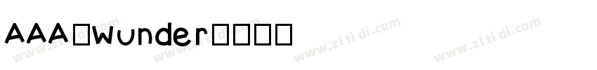 AAA_Wunder字体转换