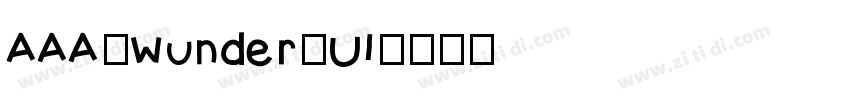 AAA_Wunder_UI字体转换
