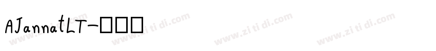 AJannatLT字体转换