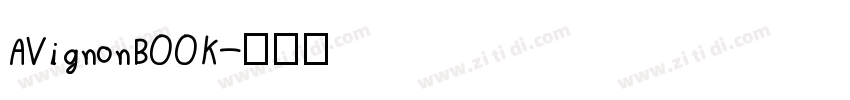 AVignonBOOK字体转换