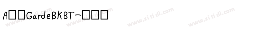 A半天GardeBKBT字体转换