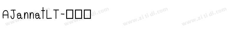 AJannatLT字体转换