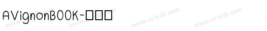 AVignonBOOK字体转换