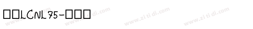 梦源LCNL75字体转换