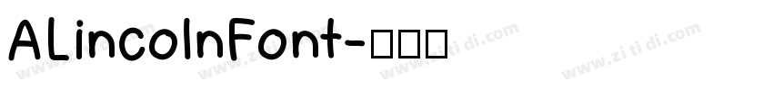 ALincolnFont字体转换