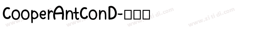 CooperAntConD字体转换