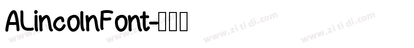 ALincolnFont字体转换
