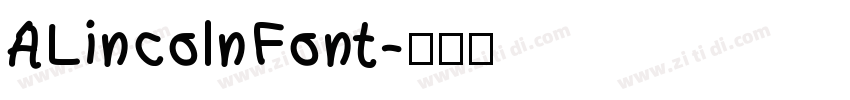 ALincolnFont字体转换