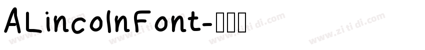 ALincolnFont字体转换