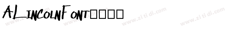 ALincolnFont字体转换