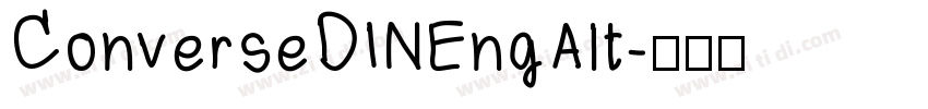 ConverseDINEngAlt字体转换