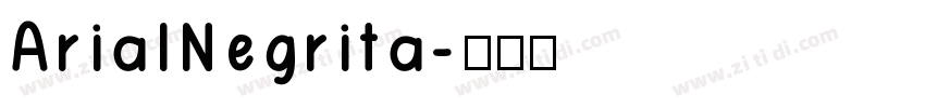 ArialNegrita字体转换
